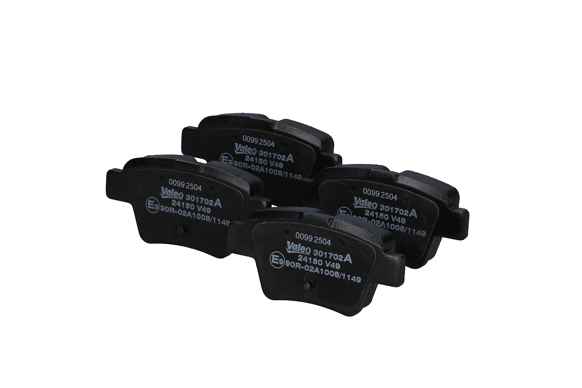 Jeu de 4 plaquettes de frein VALEO ref. 301702A